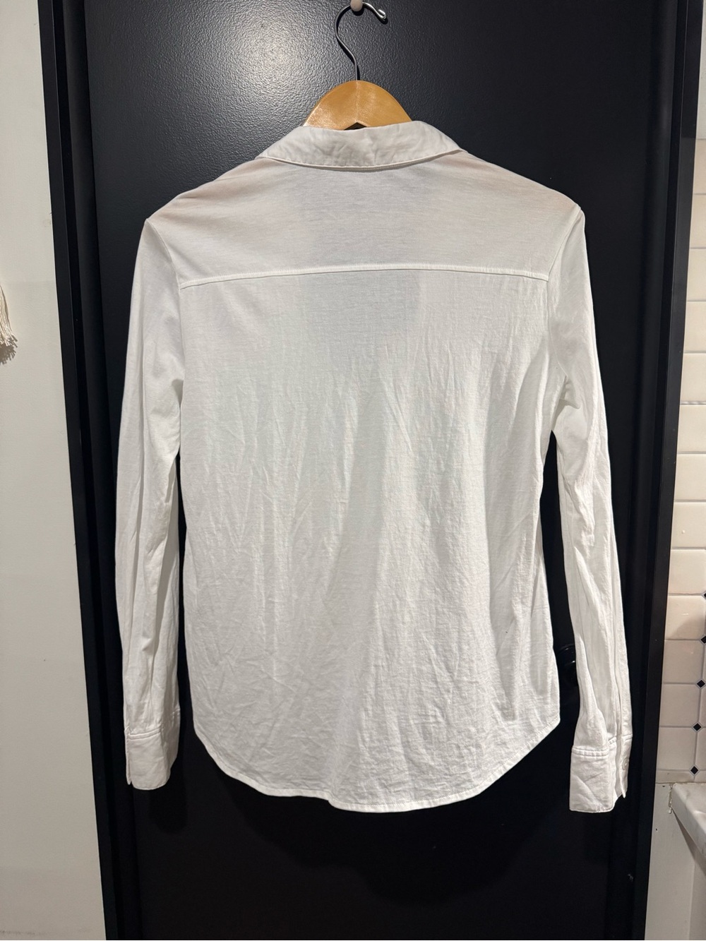 Theory White Long-Sleeve Button Shirt - Picture 4 of 6